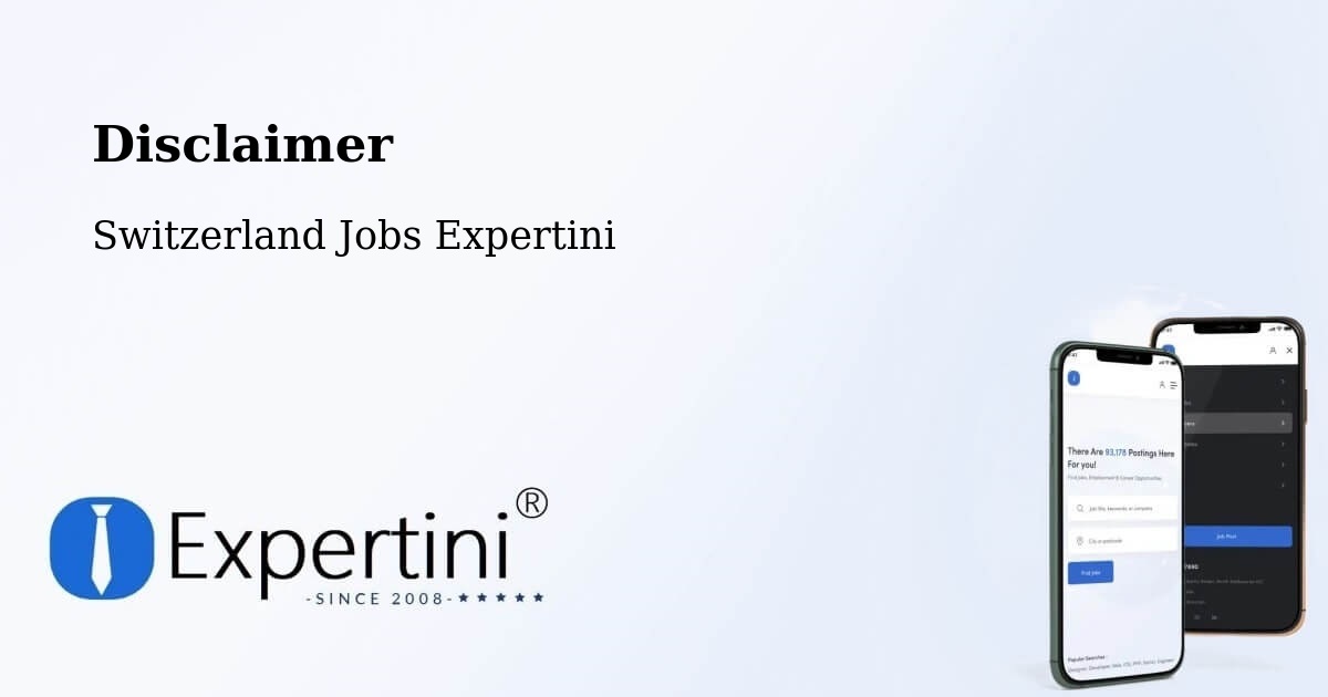 Disclaimer – Uster - Switzerland Jobs Expertini